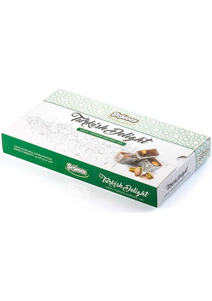 Kutu H.cevizli Çifte Kavrulmuş Fıstıklı Lokum 500 gr