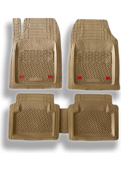 Safir Fiat Strada 2002 Sonrası Bej 3D Paspas