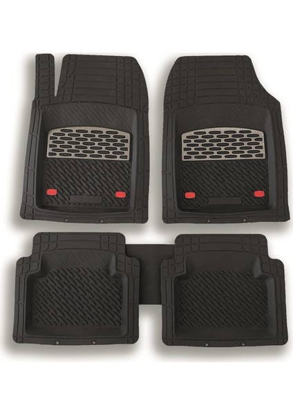 Safir Seat Alhambra 1996 2010 Krom Karbon 3D Paspas
