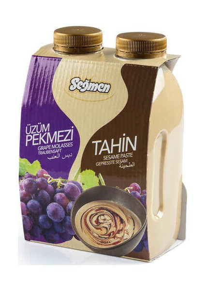 550 gr Pet Tahin - 700 gr Pet Pekmez (Ikili)