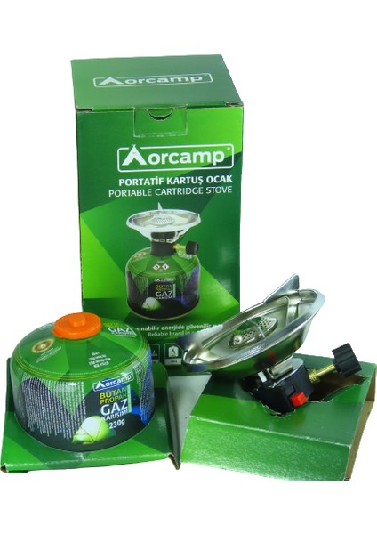Çakmaklı ve Rüzgarlıklı Kamp Ocak | 230 Gram Tüplü Set