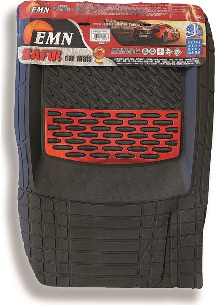 Safir Hyundai Santa Fe 2001 2006 Krom Kırmızı 3D Paspas fiyatları