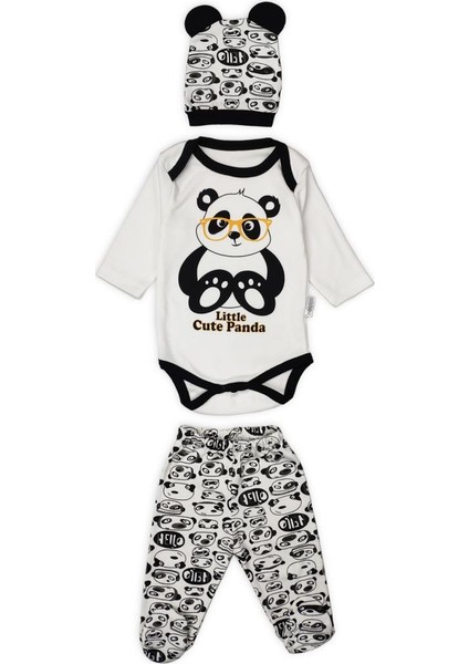 Bebek Panda Baskılı Badili Takım