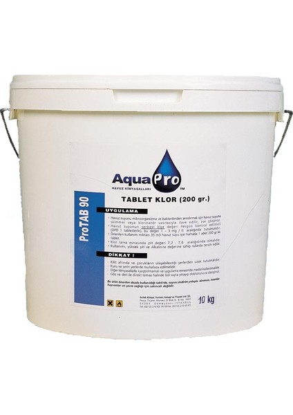 Aqua Pro Aquapro % 90 Tablet Klor 5 kg