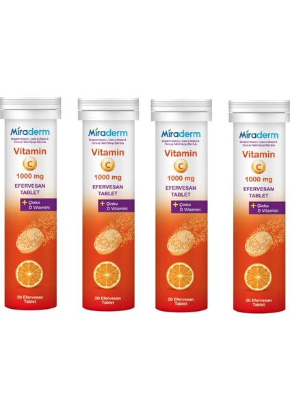 Çinko Içeren C Vitamini 4 Adet