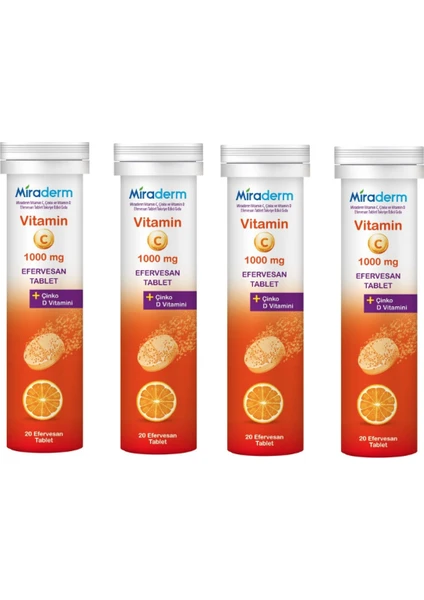 Çinko Içeren C Vitamini 4 Adet