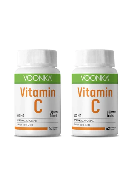 C Vitamini 62 Çiğneme Tableti x 2 Adet