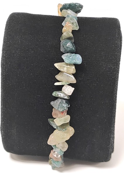 Hint Akik Kırık Taş Örme Bileklik