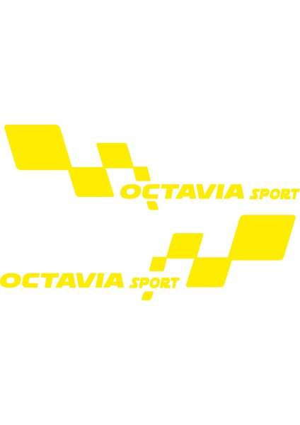 Oktavia Sport Takım Oto Sticker 00683
