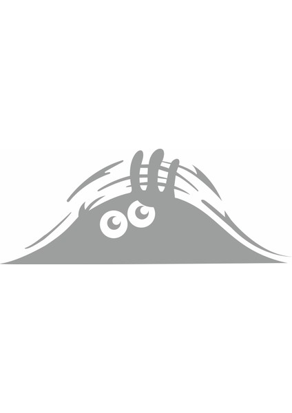 Bagajdan Bakan Gölge Göz Gözler Sticker 00656