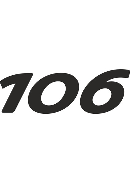 Peugeot 106 Logo Stticker 00692