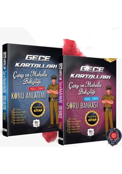 2'li Set Gece Kartalları Çarşı ve Mahalle Bekçiliği Alımına Özel -2021 Baskı Hazırlık Konu Anlatımı + Soru Bankası