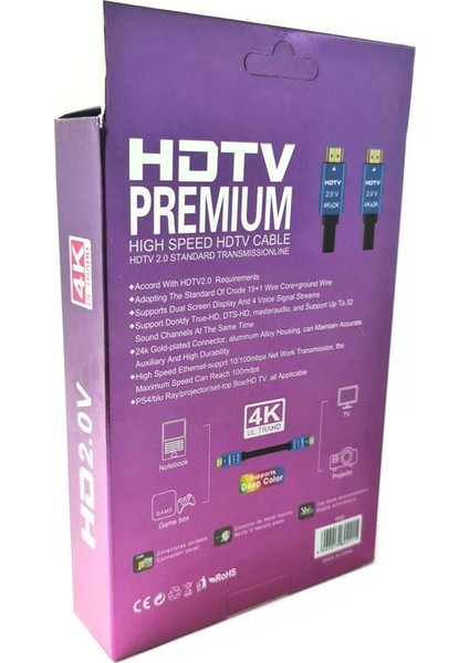 4K Ultra Hd 3metre HDMI Kablo