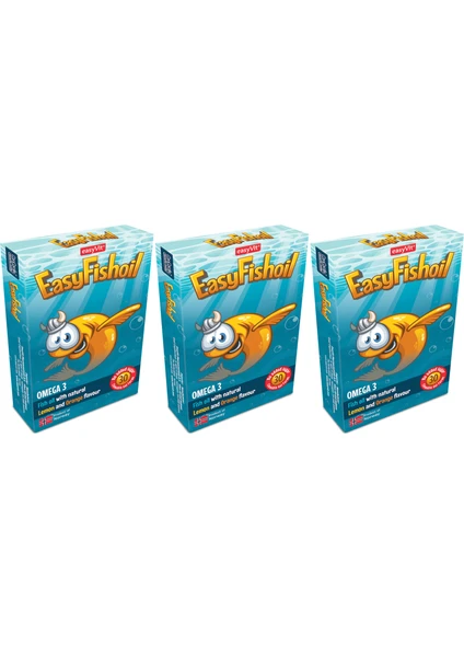 Easyvi̇t Easyfishoil Kids Çiğnenebilir 30 Jel Tablet 3'lü Paket