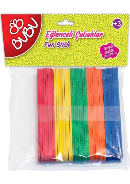 Renkli Eğlenceli Kısa Çubuklar 40’lı