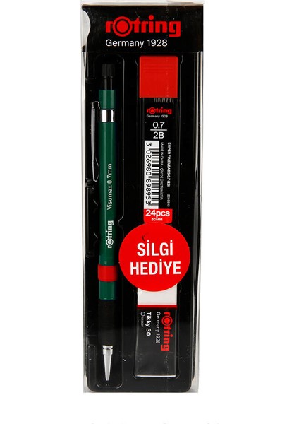 Rotring Visumax Versatil Kalem Okul Seti 0.7 mm Yeşil