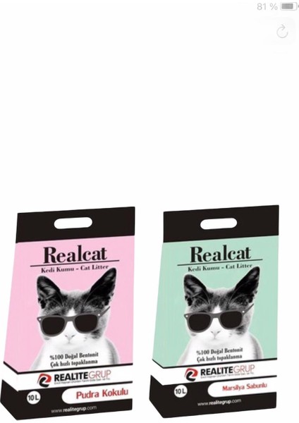 Kedi Kumu,en Iyi Topaklanan Bentonit Kedi Kumu, 2ADET x 10L