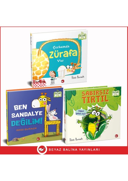 Hayvanlarla Eğleniyorum Set- Organik 3 Kitap (Ciltli) - Ross Burach