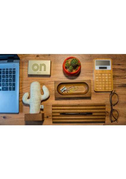 Woody Üçlü Krem Kaktüs Organizer Açık Kahverengi indirimleri