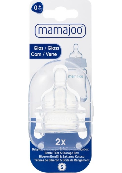 Cam Biberon Emziği 2'li No 1 (S) 0+Ay