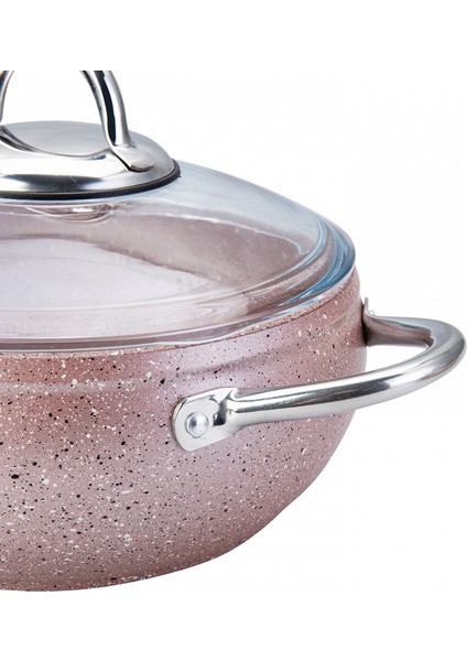 Avanos Rose Bio Granit 7 Parça Tencere Seti