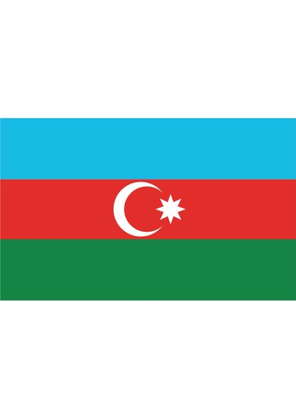 Azerbaycan Bayrağı Sticker 00702