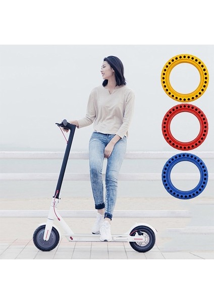 Xiaomi Mijia M365 Elektrikli Scooter Için Dış Lastik 8.5 Inch Teker Havasız Şok Emme Patlamaya Dayanıklı