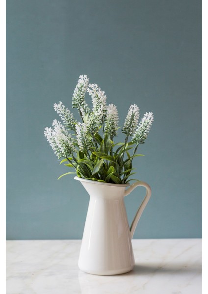 Beyaz Nemesia (Ömürsüz) Yapay Çiçek fiyatları