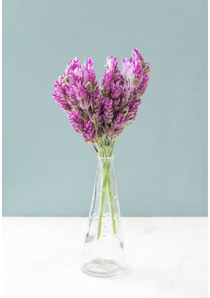2 Demet Pembe Lavandula Akdeniz Yapay Çiçek