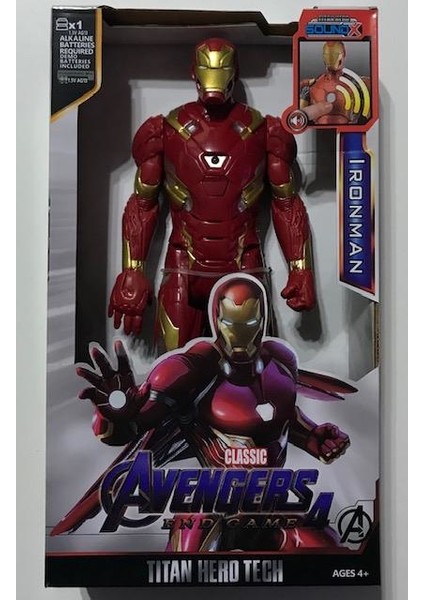 Avengers Ironman Figür 30 cm Işıklı Sesli Oyuncak