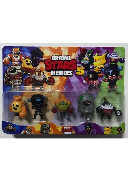 Braw Stars 5 Li Figürlü Oyuncak Seti