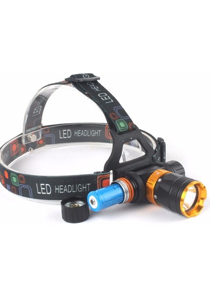 LED Sualtı Kafa Feneri + Şarjlı Pili