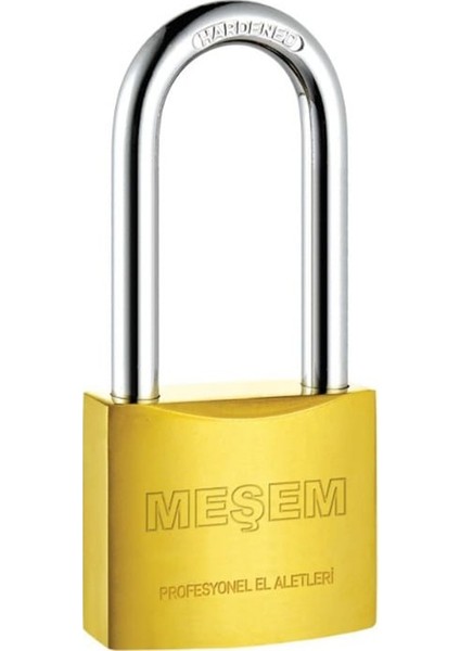 Asma Kilit Meşem Sarı Uzun 38mm