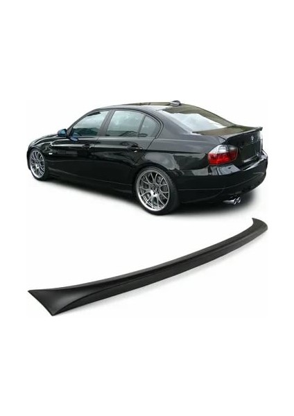 Blueoto Bmw E90 Ac Model 3 Serisi ( 2005-2012 ) Bagaj Üstü Spoyler Parlak Siyah Boyalı Spoiler Fiber Glass fiyatları