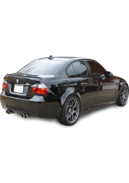 Blueoto Bmw E90 3 Serisi ( 2005-2012 ) Ince Model Spoyler Bagaj Üstü Parlak Siyah Boyalı Spoiler Fiber Glass