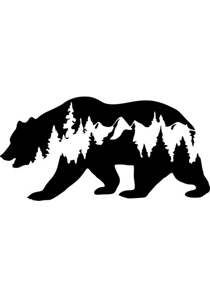 Ayı Off Road Bear Off Road Hayvan Doğa Oto Sticker