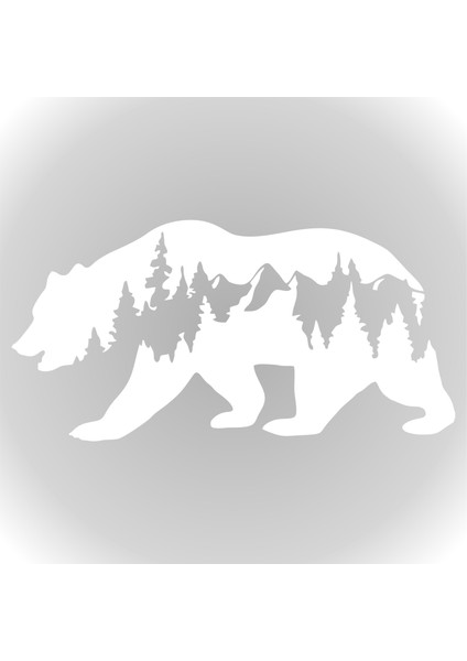 Ayı Off Road Bear Off Road Hayvan Doğa Oto Sticker