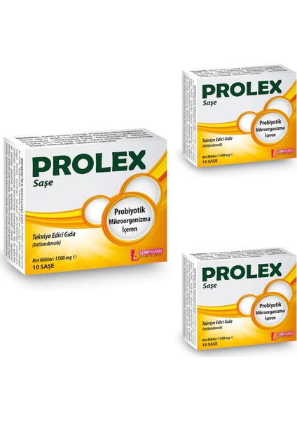 Prolex 10 Saşe x 3 Adet