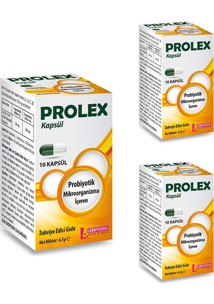 Probiyotik Prolex 10 Kapsül x 3 Adet