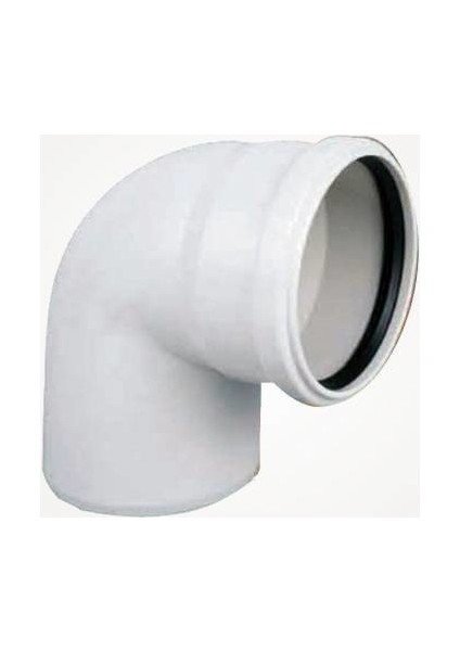 75X90 Pvc Dirsek 75'lik 90 Derece Pimaş Atık Su Borusu Dönüş Parçası