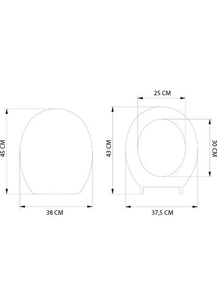 Home Siyah Granit Desen Klozet Kapağı