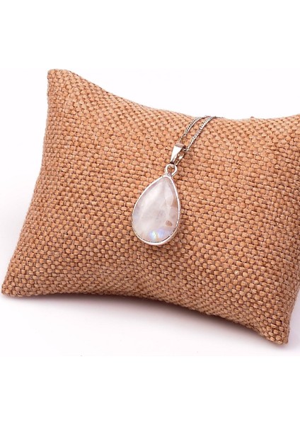 Ay Taşı Kolye Rainbow Ay Taşı