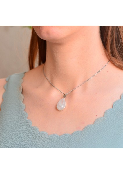 Ay Taşı Kolye Rainbow Ay Taşı fiyatları