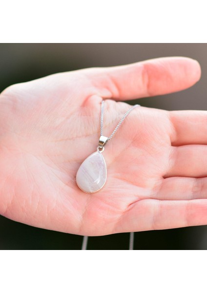 Ay Taşı Kolye Rainbow Ay Taşı fırsatları