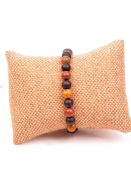 Jasper ve Obsidyen Taşı Bileklik - 8 mm fiyatları