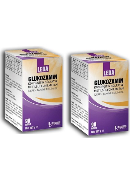 Ledaglukozamin 90 Tablet x 2 Adet