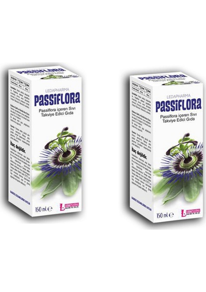 Passiflora Sıvı Takviye Edici Gıda Şurup 150ml x 2 Adet