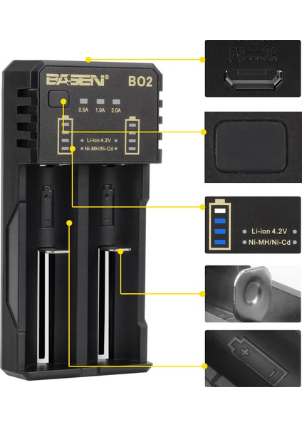 Bo-2 Pil Şarj Cihazı
