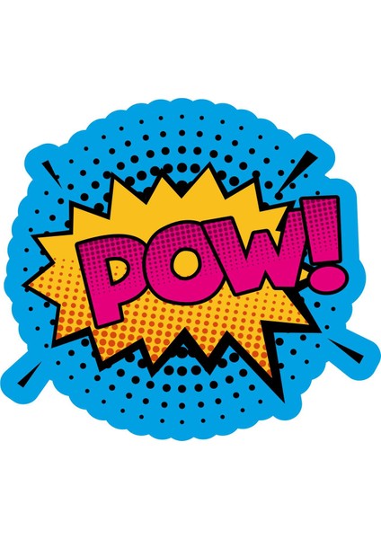 Çizgi Roman Efekt Pop Art Effect Pow Sticker - 20680