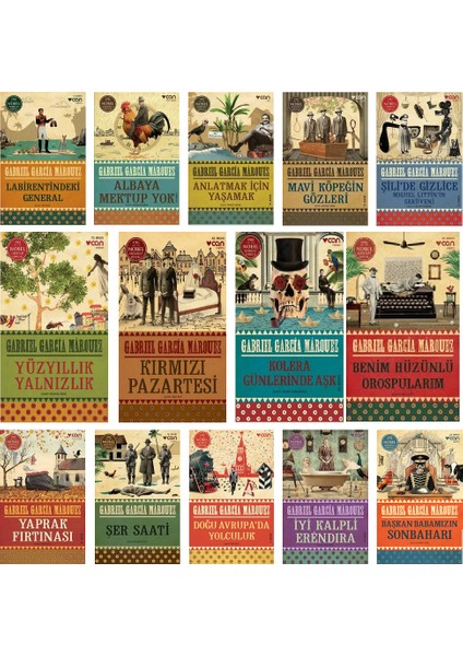 Yüzyıllık Yalnızlık - Kırmızı Pazartesi - Kolera Günlerinde Aşk - Benim Hüzünlü Orospularım - Yaprak Fırtınası - Gabrıel Garcia Marquez - 13 Kitap